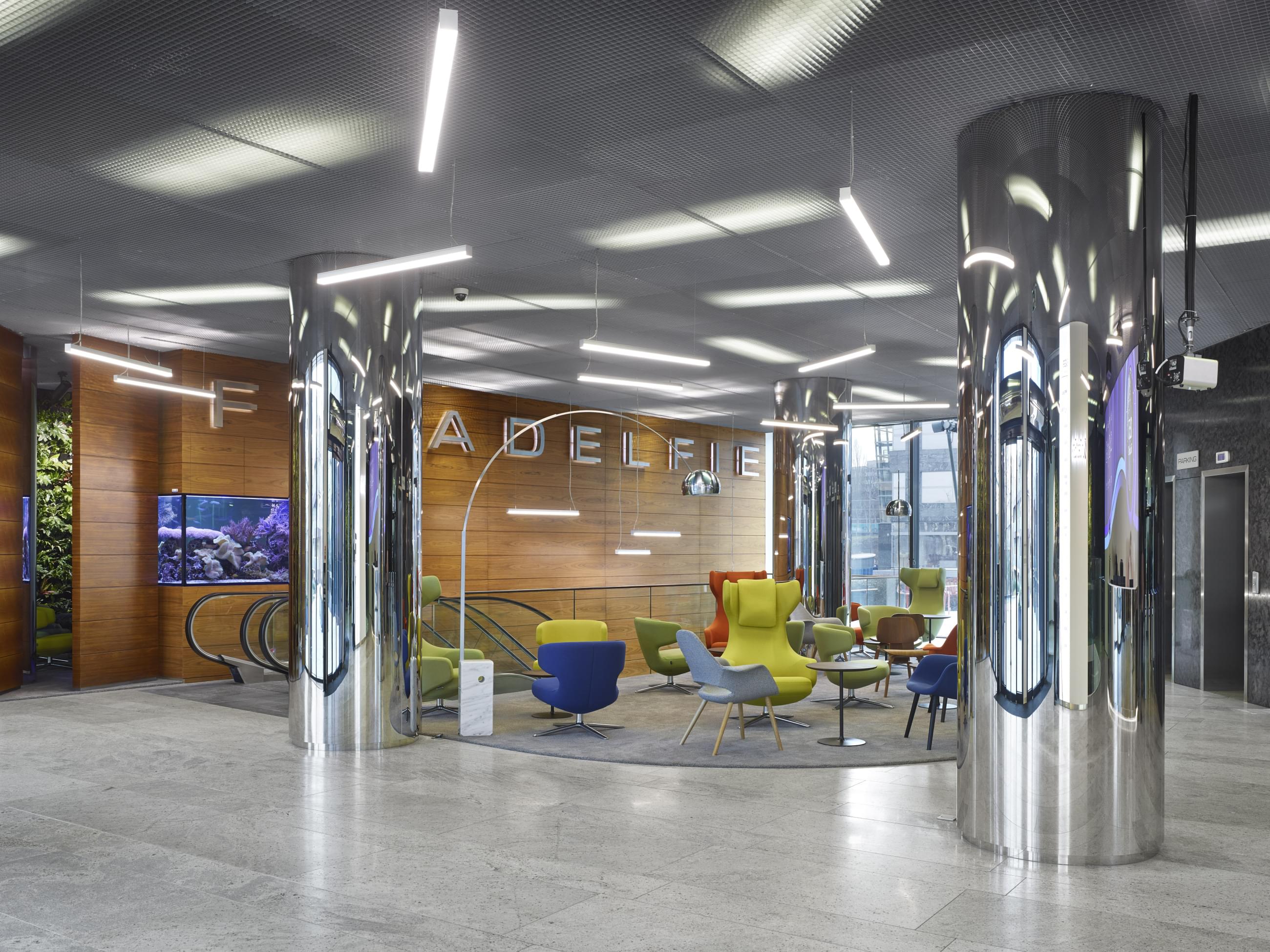 Philadelphia reception with lobby area with comfortable armchairs