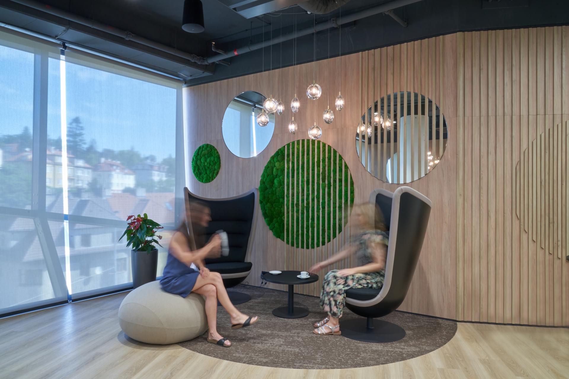 Space for employees to meet for coffee