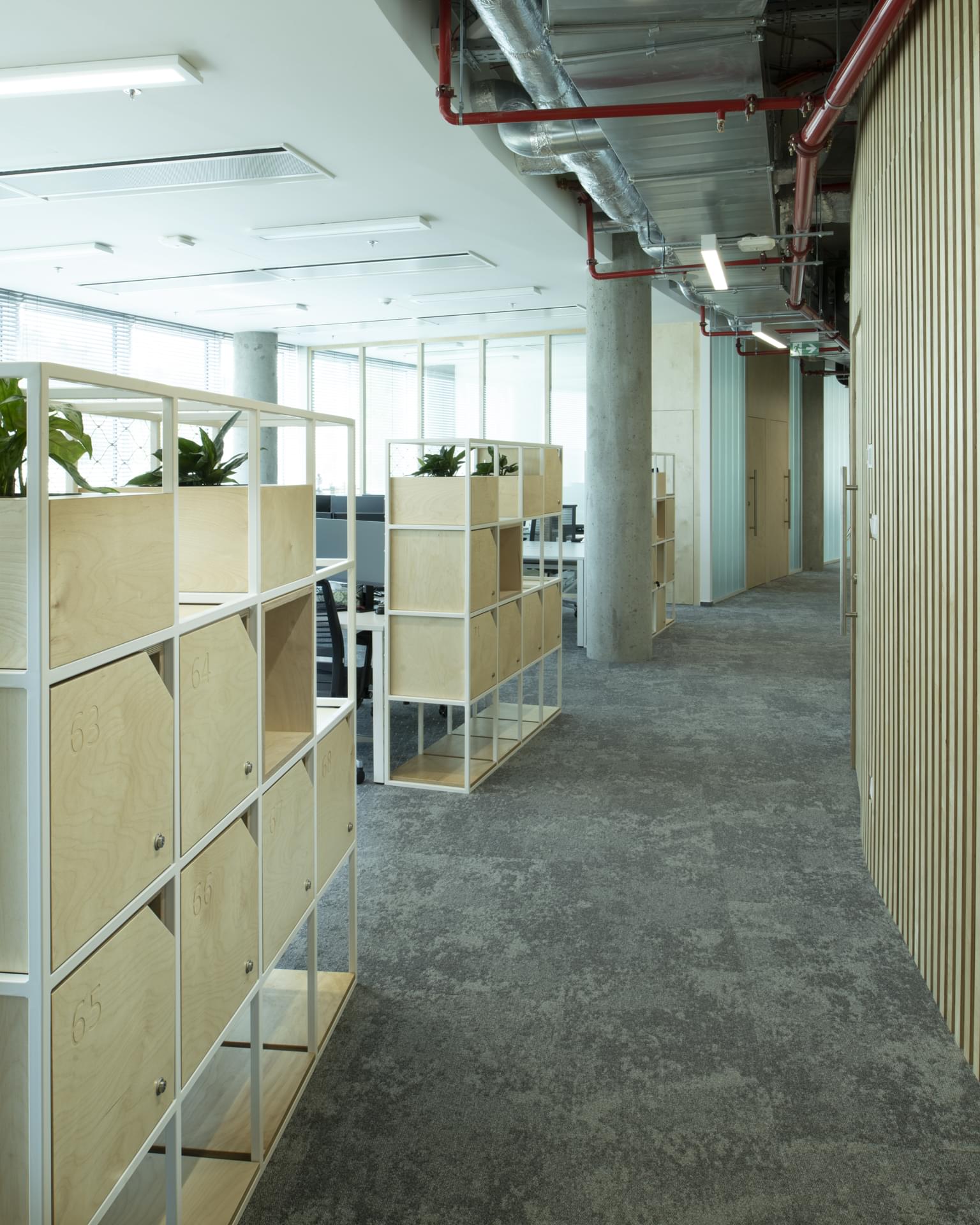 Designový lobby prostor s moderními prvky ve společnosti MSC