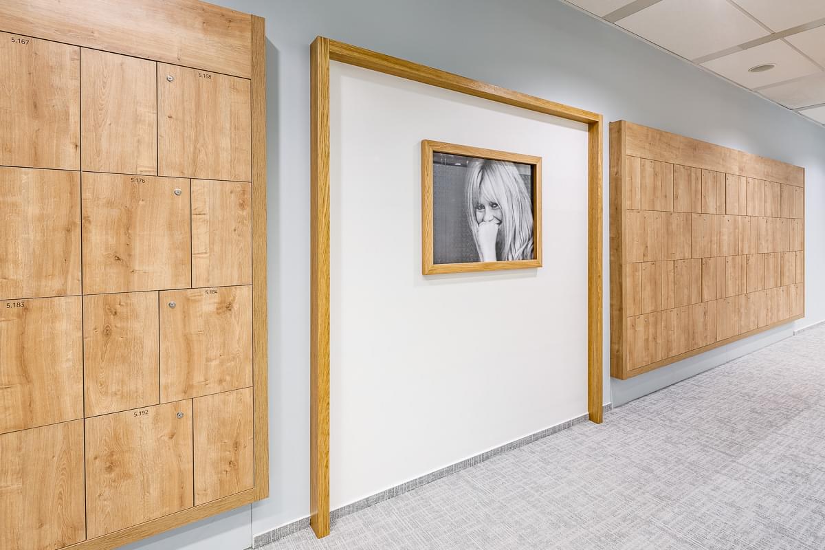 Wooden storage made to measure