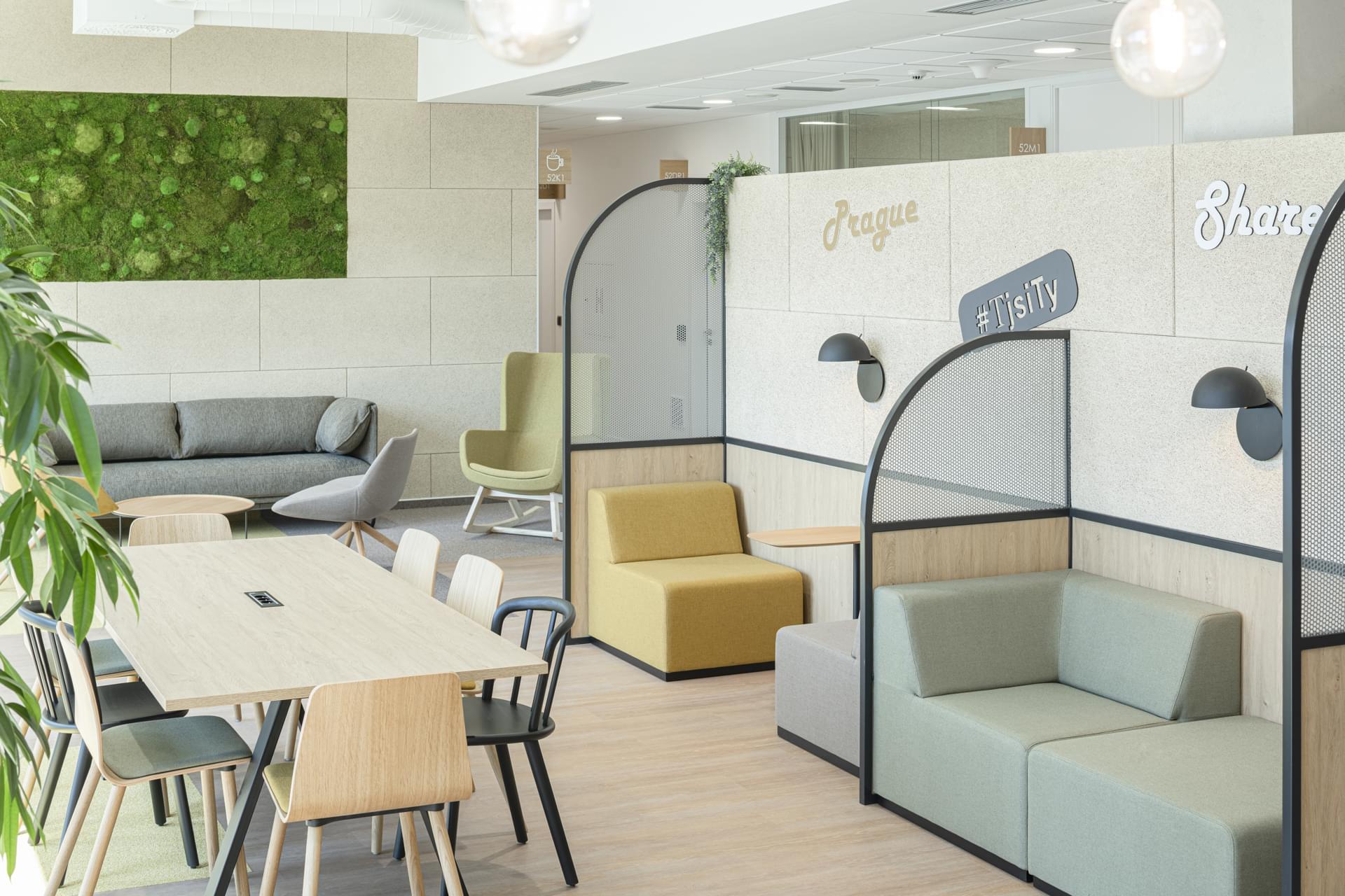 Flexible open space with design equipment at T-Mobile