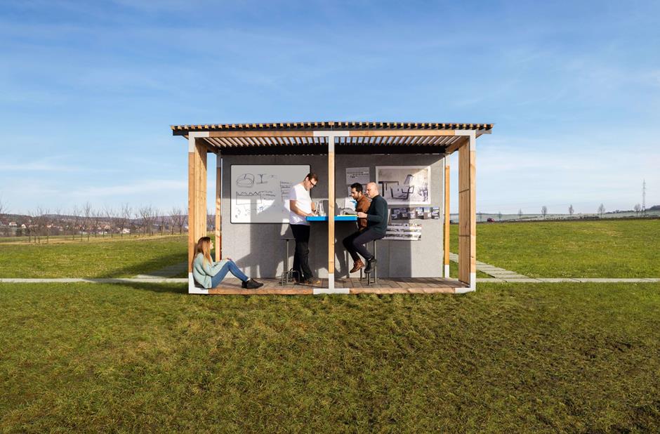Leva outdoor office with modular system