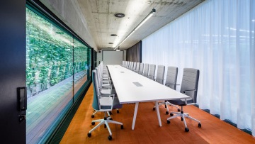 Meeting room with nature views