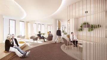 Coworkingový prostor pro zaměstnance firmy ČAP.