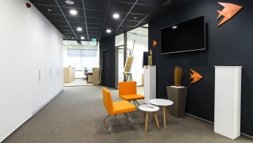 Comfortable armchairs are suitable for relaxation in the FINGO company