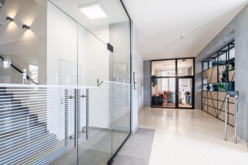 View of the corridor of office space