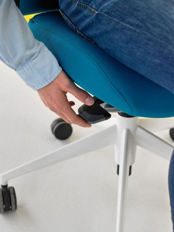 Shot of an ergonomically adjustable chair