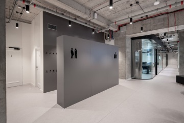 Corridor in grey tones