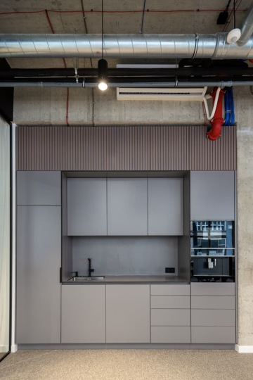 Minimalist corporate kitchen