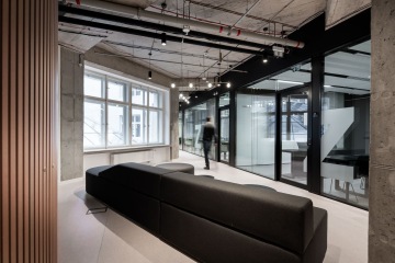 Corridor with soft seating
