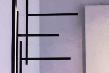 Detail světelné prvky v černém provedení