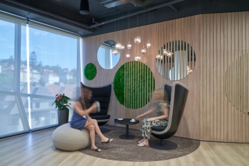 Space for employees to meet for coffee