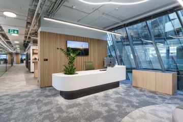 Vstupní recepce s tvarovaným světlem