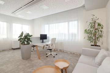 Closed office in minimalist spirit