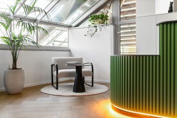 Pohodlné sezení na recepci