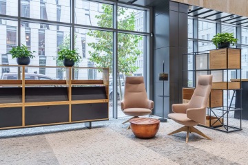 Seating area with small table