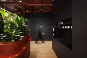 Black company kitchen