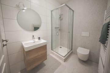 Úsporné řešení koupelny