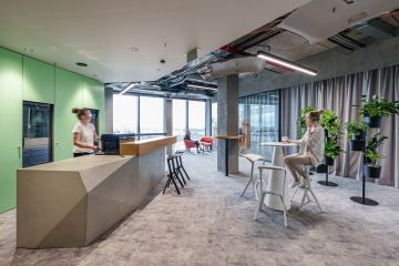 Kitchen in company colors