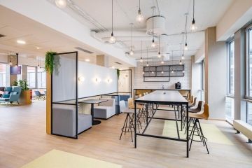 In this case, the relaxation zone is subtly separated from the workplace