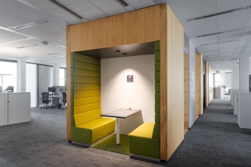 Komfortní kupé pro meeting zaměstnanců