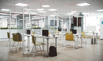 protective glass in the office