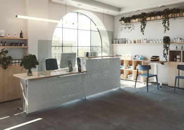 protective glass in the office