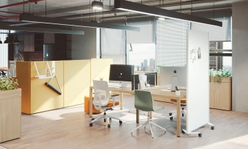 protective glass in the office