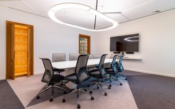meeting room with modern design elements