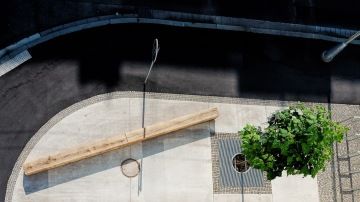 View of the street from above