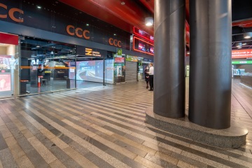 entrance to the information center of the Railway Administration at the Main Railway Station