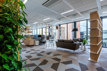 Oáza odpočinku uprostřed kancelářského open space prostoru