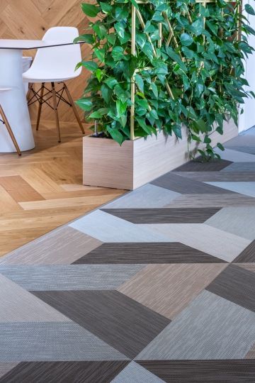 Bližší pohled na tkaný vinyl