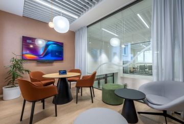 meeting room in warm colours