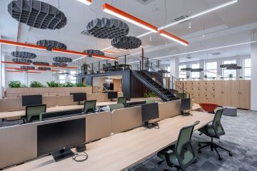 Container construction as part of the offices