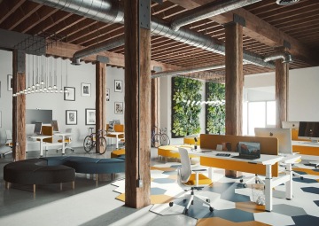 Coworking prostředí s agilním prostředí