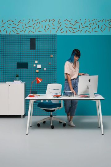 Home office workspace