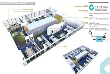 Surprising visualization of the design office space for QBE in the Gemini building by CAPEXUS.