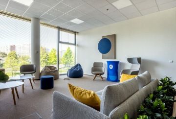 View from the lounge area in the NESS offices