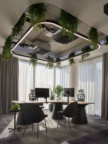 Kancelář ředitele se zelení