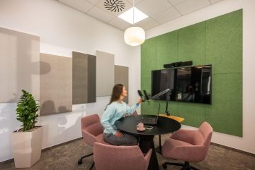 Místnost pro nahrávání podcastů