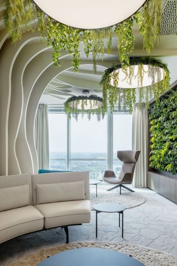 Designová světla s rostlinkami