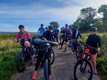 Photo on bikes from teambuilding